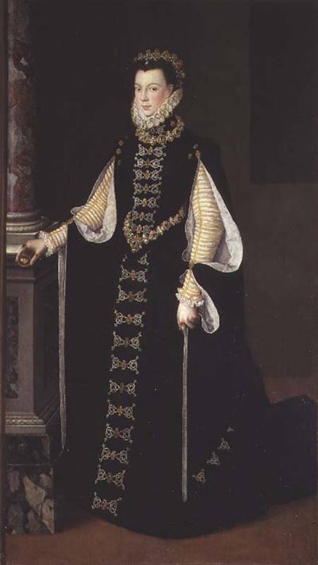 Isabella of Valois, Queen of Spain (1545-68), wife of King Philip II of Spain (1556-98) od Sofonisba Anguisciola