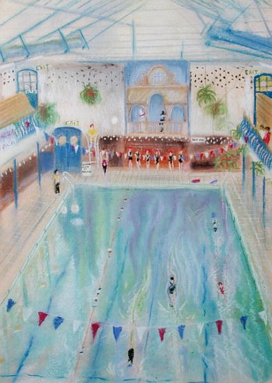 Chelsea Swimming Baths, 1997 (pastel on paper)  od Sophia  Elliot