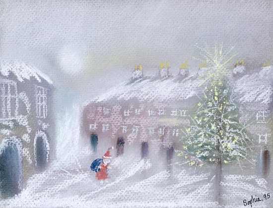Father Christmas, 1995 (pastel on paper)  od Sophia  Elliot