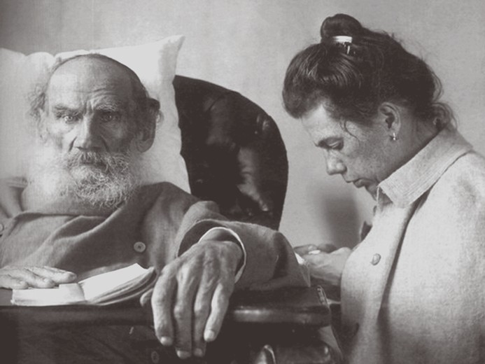 The Sick Leo Tolstoy with daughter Tatyana in Gaspra on the Crimea od Sophia Andreevna Tolstaya