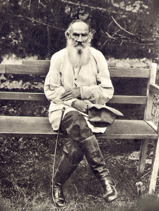 Leo Tolstoy on his 75th birthday. Yasnaya Polyana od Sophia Andreevna Tolstaya