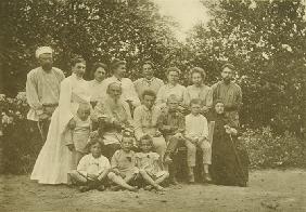 Leo Tolstoy with his Family in Yasnaya Polyana