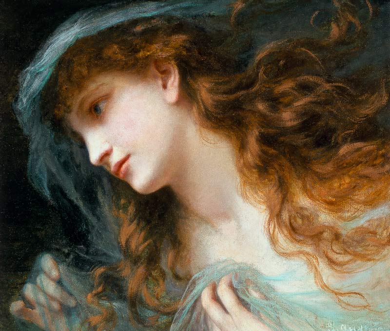 Head of a Nymph od Sophie Anderson