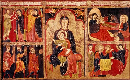 Altarpiece of St. Maria de Avila, Bergueda, c.1170-90 od Spanish School