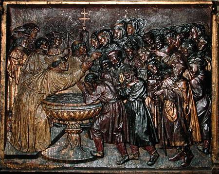 Baptism of the Moors od Spanish School