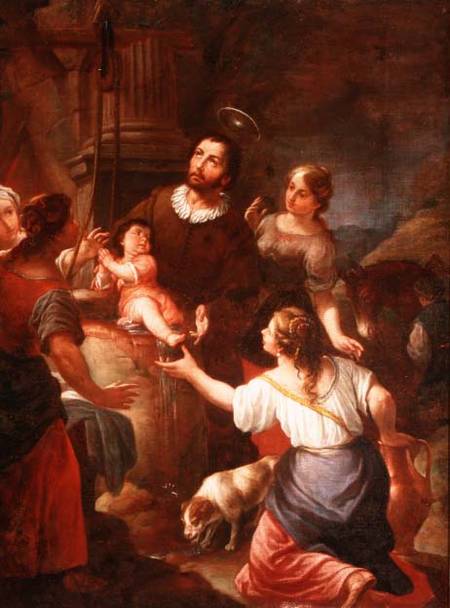 St. Isidore and the Miracle at the Well, School of Madrid od Spanish School