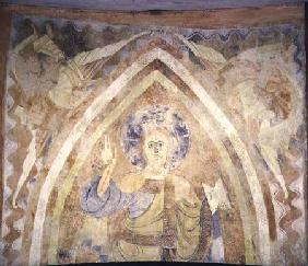 Wall Painting of the Pantocrator from the Caves of Cruz de Maderuelo