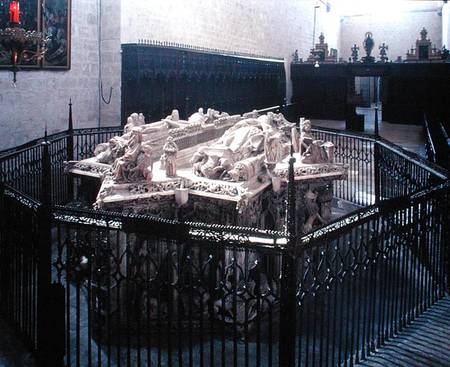 Tomb of Juan II of Castille (1405-54) and Isabel of Portugal od Spanish School