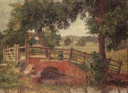 The Bridge at Panshanger Park od Spencer Frederick Gore