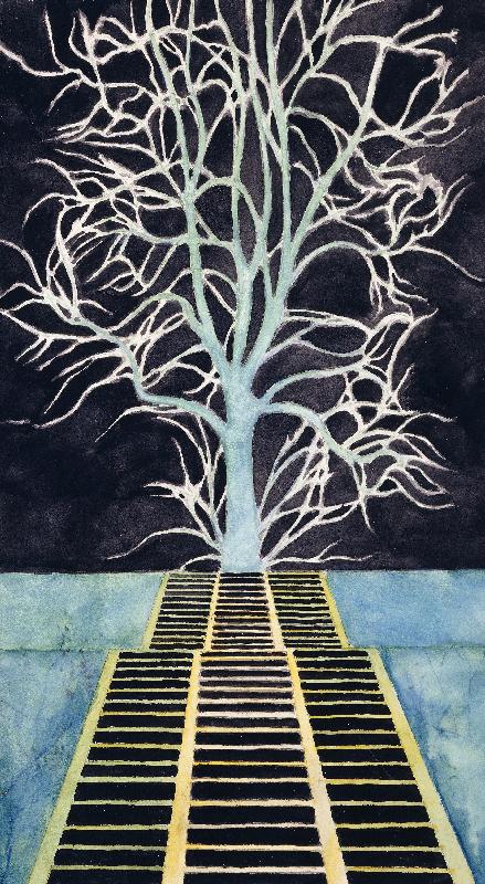 Strom na konci schodiště od Leon Spilliaert