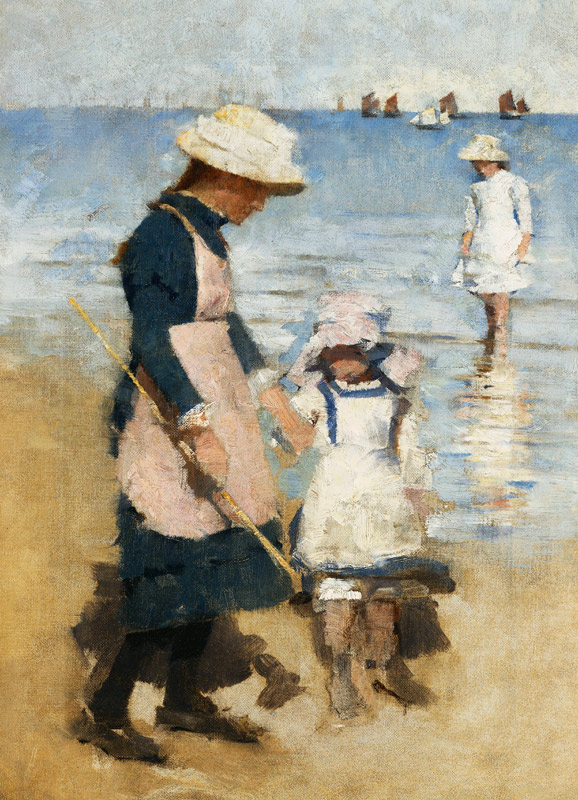 Kinder am Strand (Children on the Beach) od Stanhope Alexander Forbes