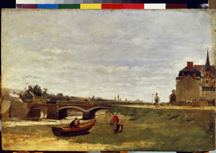 Landscape with a bridge od Stanislas Lépine
