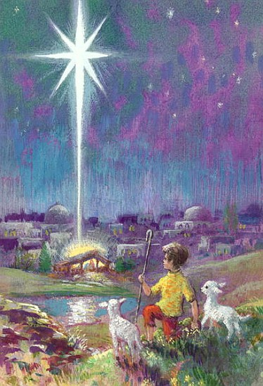 The Star of Bethlehem (gouache on paper)  od Stanley  Cooke