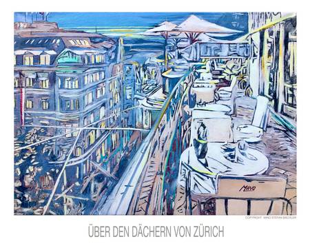 Über den Dächern von Zürich