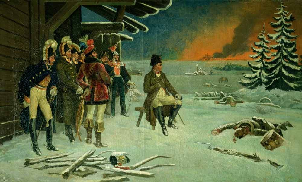 Napoleon at Maly Yaroslavets od Stefan Vladislavovich Bakalowicz