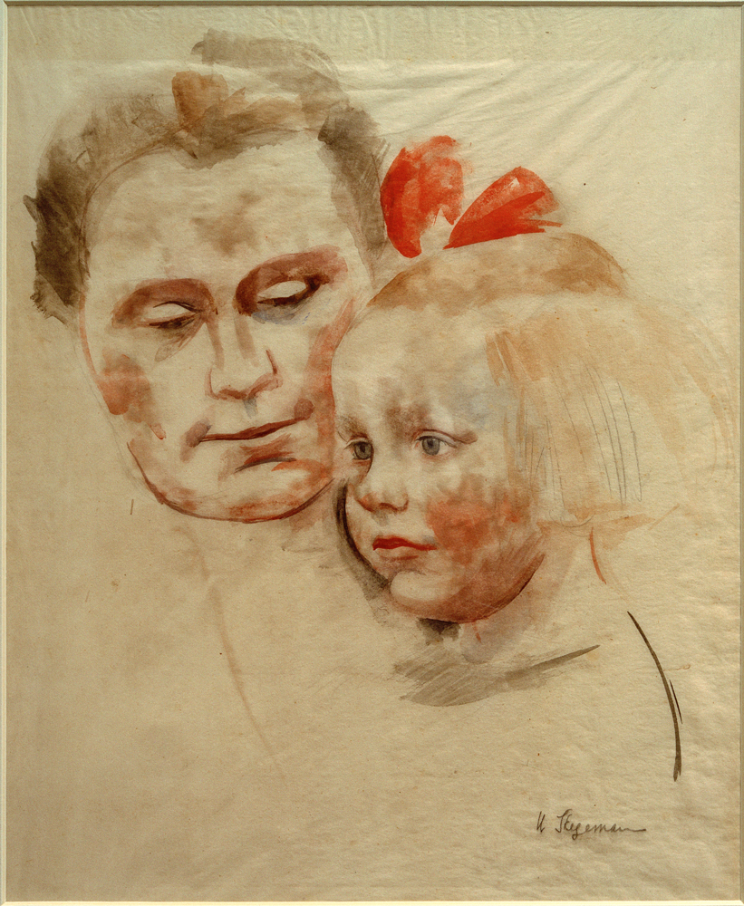 Mutter mit Kind (Anna und Käte Werner) od Stegemann Heinrich