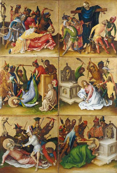 Martyrdom of the Apostles. Right panel od Stephan Lochner