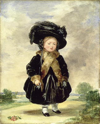 Queen Victoria, aged Four, 1823 (panel) (also see 267656) od Stephan Poyntz Denning
