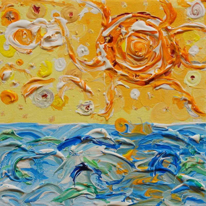Sonne über dem Meer od Stephan  Rossmann