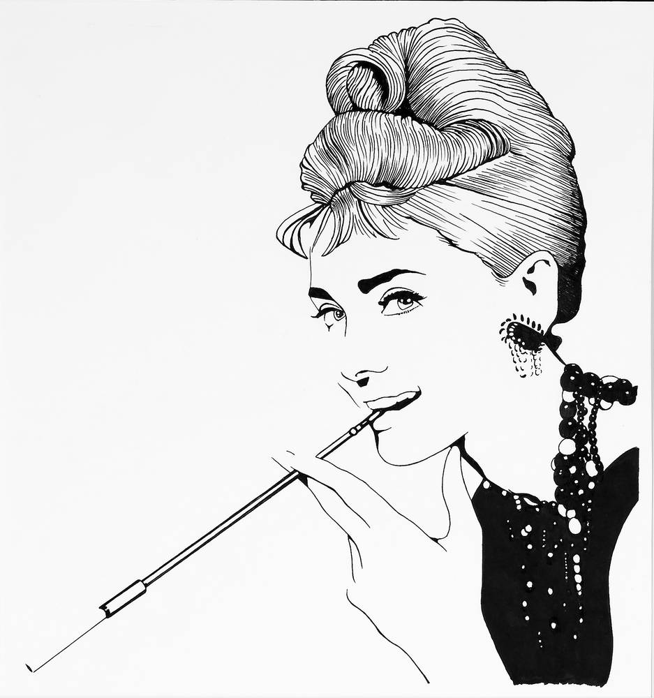 Styl ikona Audrey Hepburn od Stephen Langhans