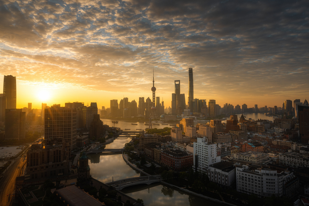 Sunrise in Shanghai od Steve Zhang