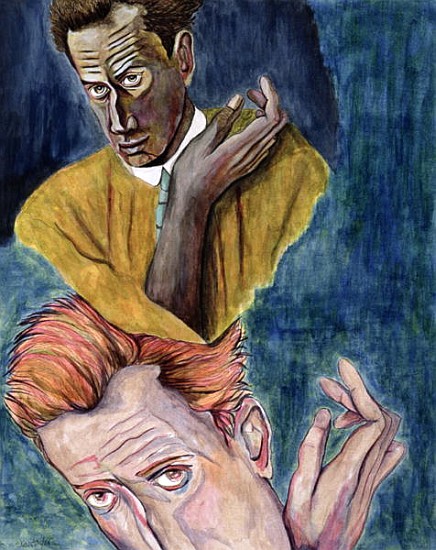 Egon Schiele - Ego-Ideal (ink on paper)  od Stevie  Taylor