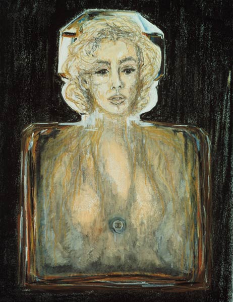 Marilyn in Chanel, 1996 (pastel, pencil and charcoal on paper)  od Stevie  Taylor
