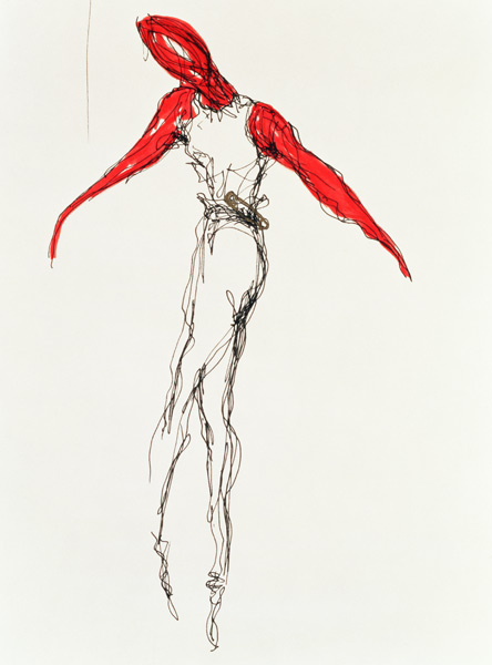 The Dancer, 1997 (ink on paper)  od Stevie  Taylor
