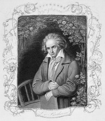 Ludwig van Beethoven (1700-1827) engraved by Albert Henry Payne (1812-1902) (engraving) od Storck