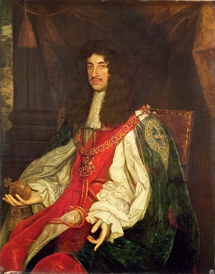 Portrait of King Charles II, c.1660-65 od (studio of) John Michael Wright