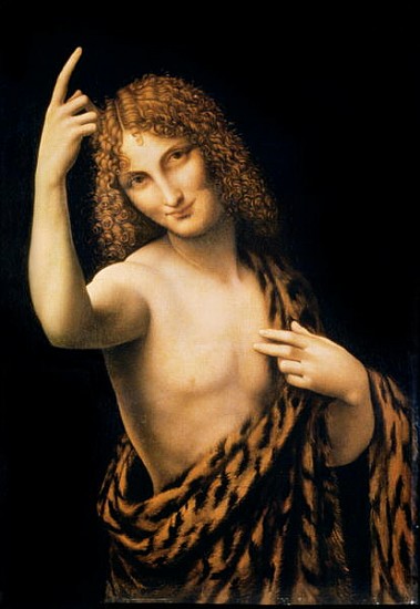 St. John the Baptist, 16th century od (studio of) Leonardo da Vinci