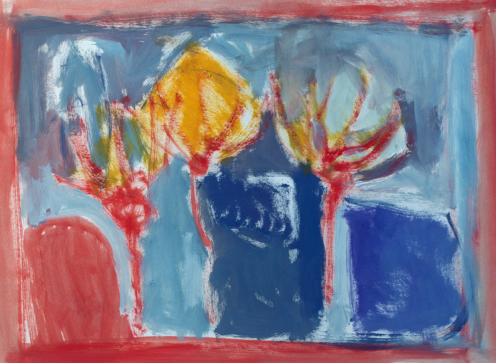 Three Trees, 2002 (acrylic on paper)  od Sue  Jamieson