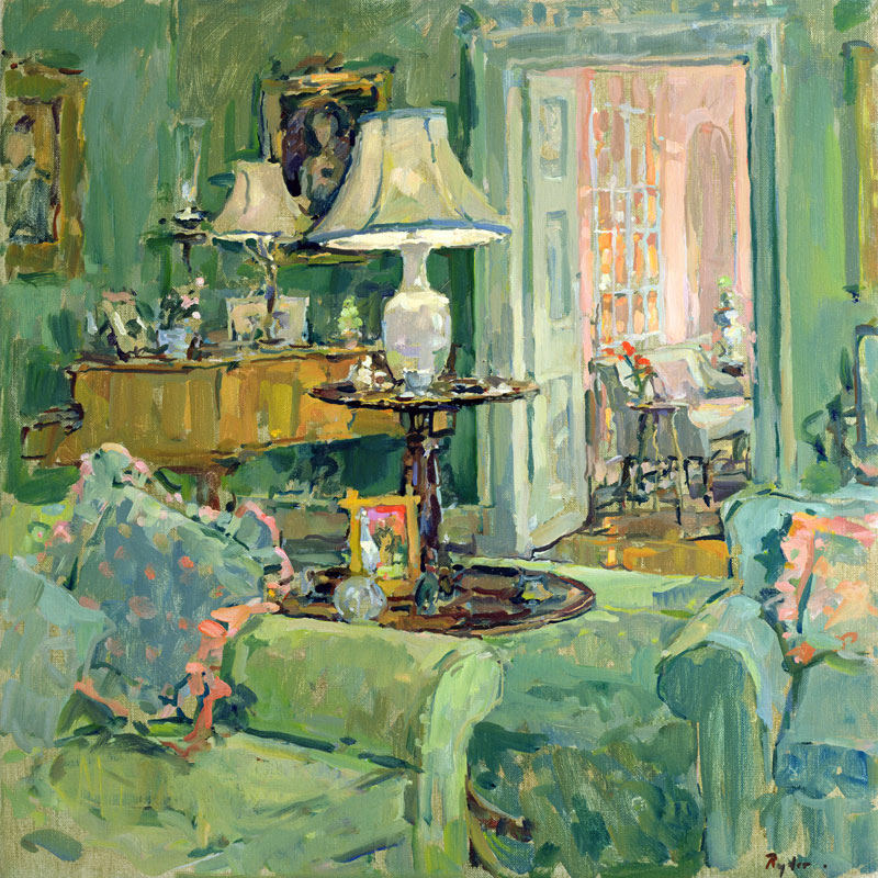 The Green Drawing Room od Susan  Ryder