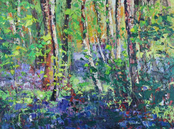 Bluebells and Dancing Leaves od Sylvia  Paul