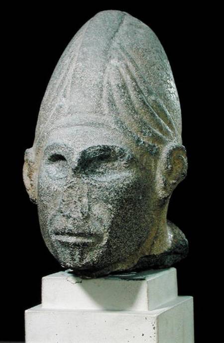 Head of a  god, from Jabbil, Northern Syria od Syrian
