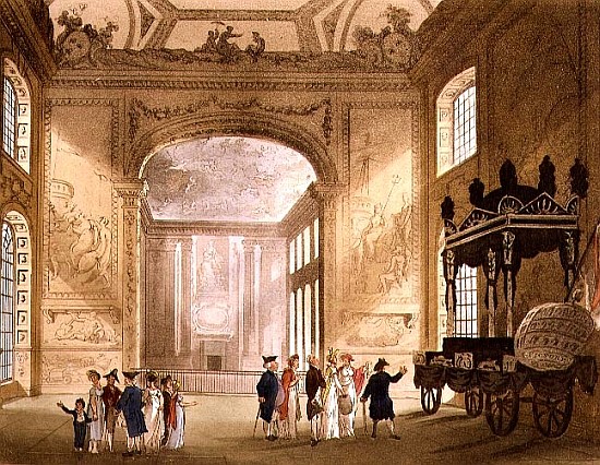 Greenwich Hospital from Ackermann''s \\Microcosm of London\\\\\"" od T.(1756-1827) Rowlandson
