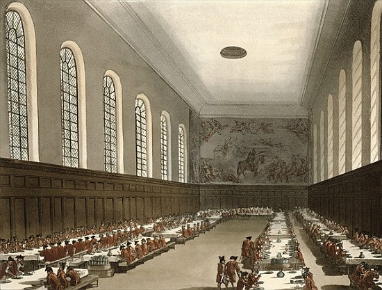Military Hospital, Chelsea, from Ackermann''s ''Microcosm of London'' od T.(1756-1827) Rowlandson