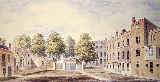 View of Whitehall Yard od T. Chawner
