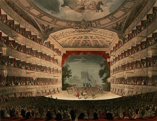New Covent Garden Theatre, 1810, from ''Ackermann''s Microcosm of London'' od T. Rowlandson