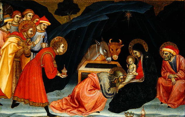 The Adoration of the Magi, c.1499 (oil on wood) od Taddeo  di Bartolo