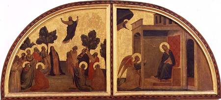 The Ascension and the Annunciation, lunette od Taddeo Gaddi