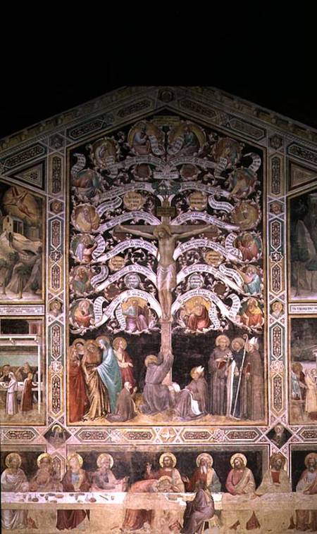 The Tree of Life and The Last Supper od Taddeo Gaddi