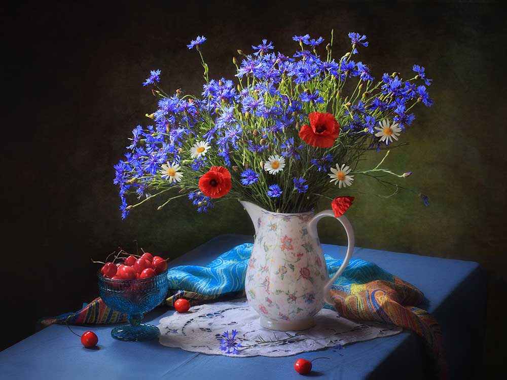 Summer still life with wildflowers od Tatyana Skorokhod (Татьяна