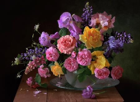 Still life with June flowers