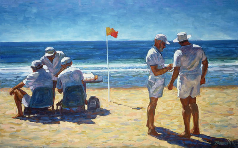 Judges at the Lifesaving Carnival, 1993 (oil on canvas)  od Ted  Blackall