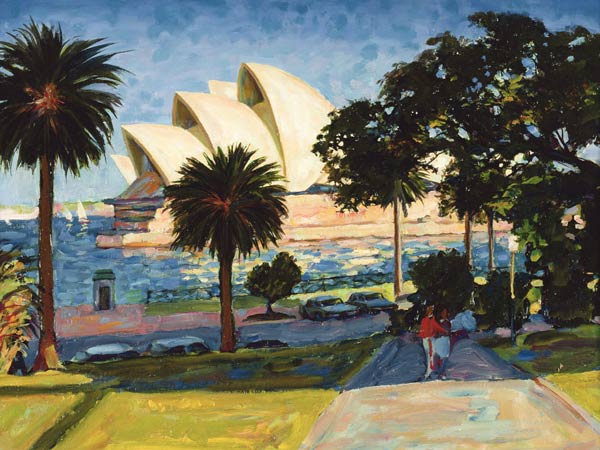 Sydney Opera House, PM, 1990 (oil on canvas)  od Ted  Blackall