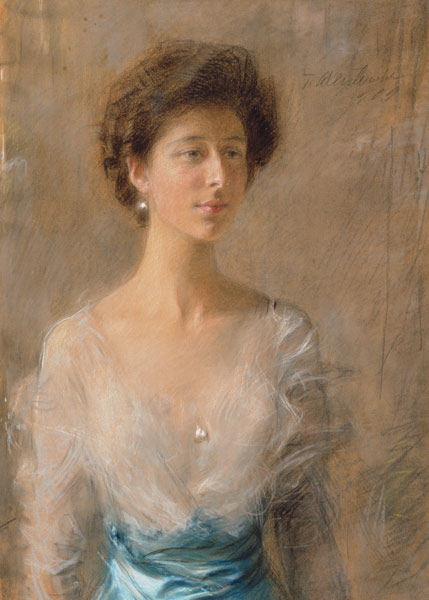 Portrait the M. Pillatowa od Teodor Axentowicz