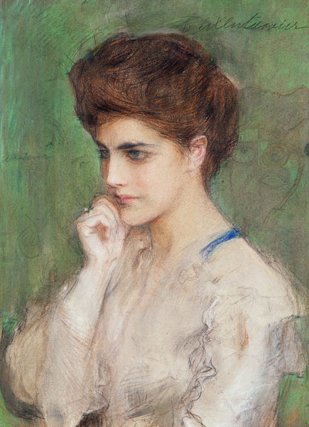 Woman Deep in Thought od Teodor Axentowicz