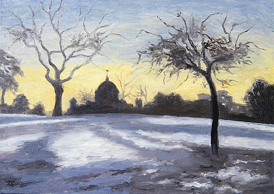 Snowscape, The Royal Observatory'', 2007 (oil on canvas)  od Terry  Scales