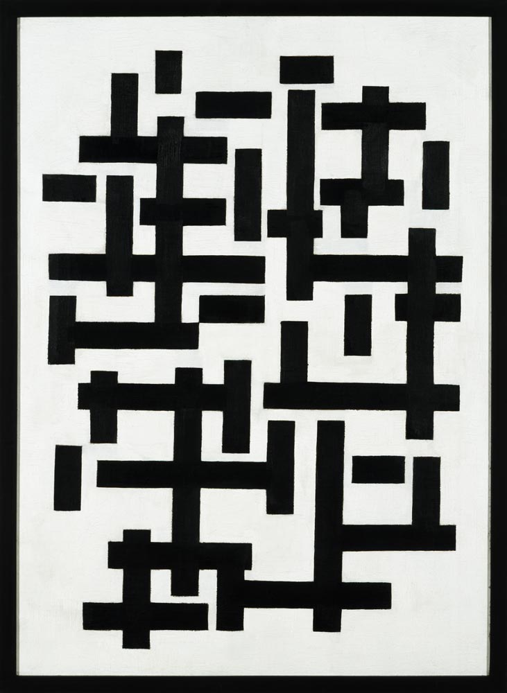 Composition weiss black. od Theo van Doesburg